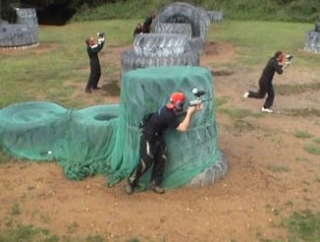 Carrera de obstáculos de gotcha 